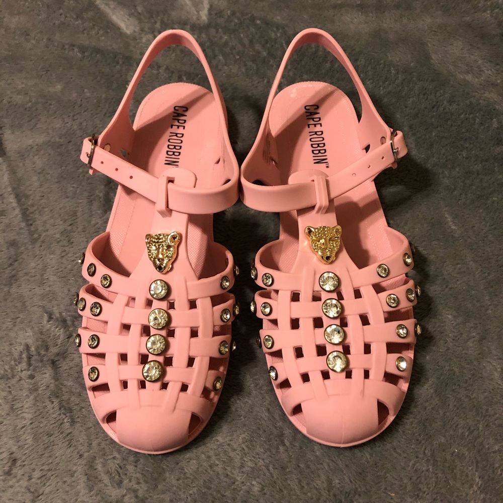 Cape Robbin Catch One Mauve Sandals - Size 9